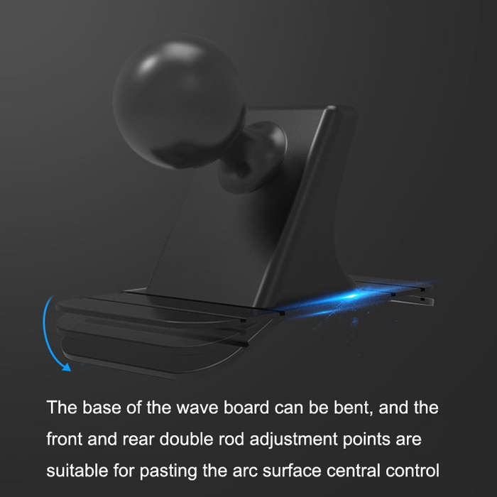 SUMITAP STM-xk565 Car Magnetic Mobile Phone Navigation Bracket Sticky Arc Base(Deep Black)