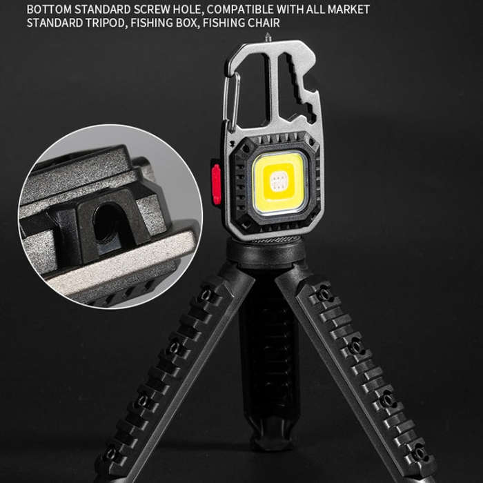 E-SMARTER W5138 Mini Bright Light Portable Flashlight, Specification: Black+Magnet