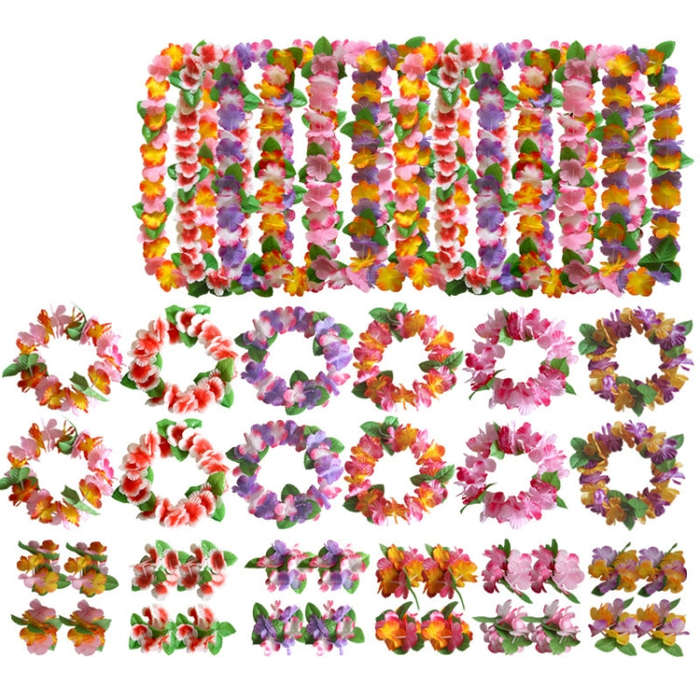 5 PCS CK-053 12-Color Petal Party Decoration Hawaiian Wreath(3)