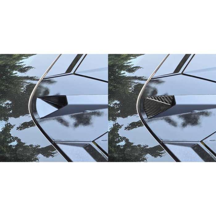 For Chevrolet Corvette C8 Rear Camera Triangle Sticker(Black)