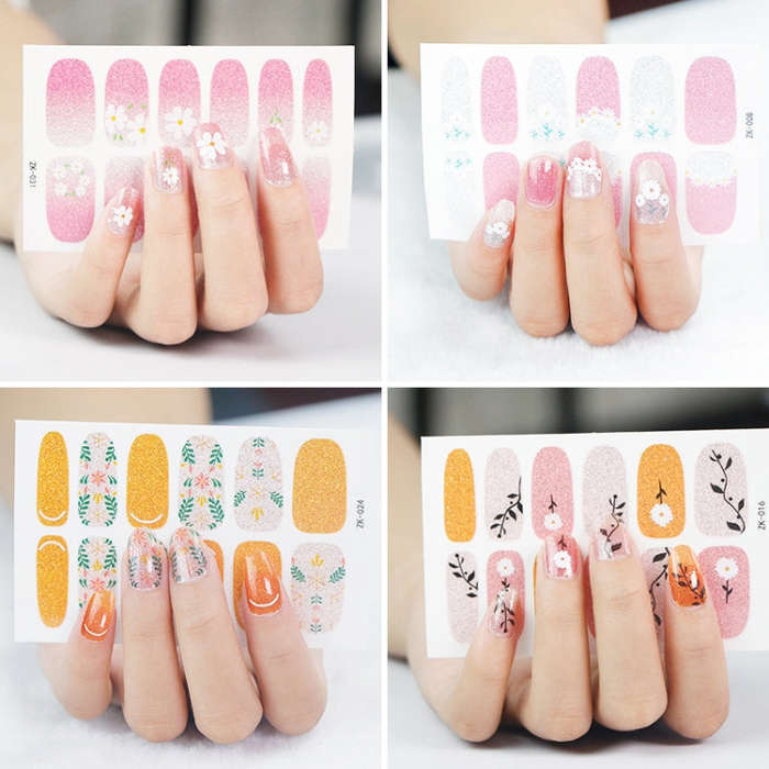 10 PCS 3D Hot Stamping Waterproof Nail Art Sticker(Z/A093)