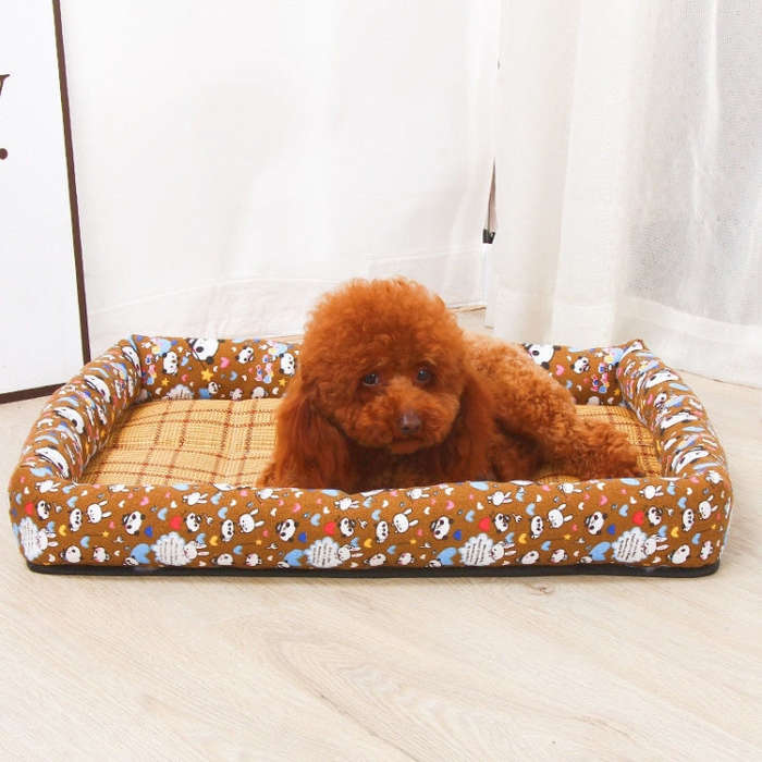 YD-XD03 Summer Pet Breathable Cooler Mat Pet Bed, Size: 77x62cm(Gray Blue)