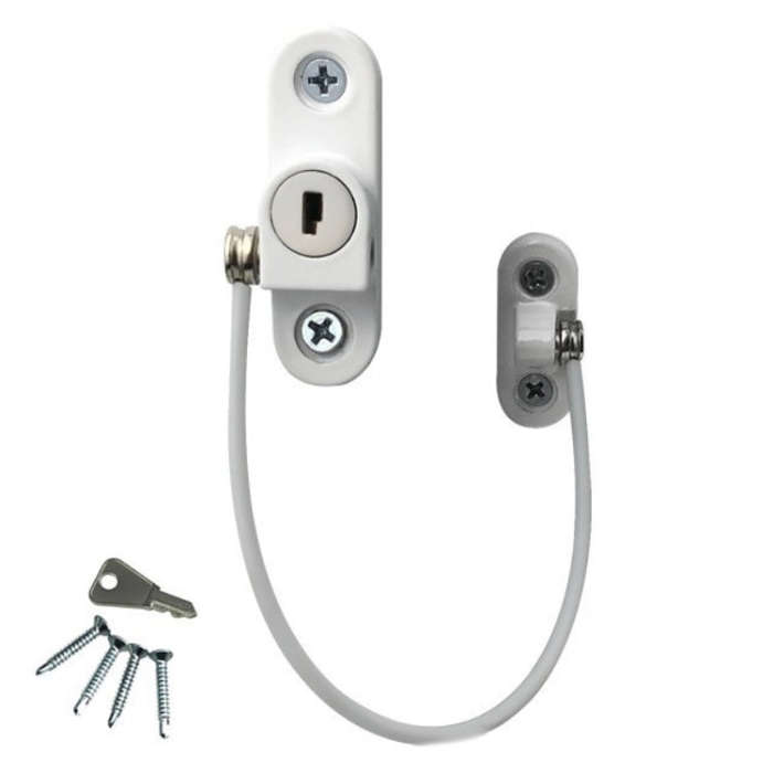 Children High-rise Anti-fall Safety Lock Window Push Limiter, Color: White