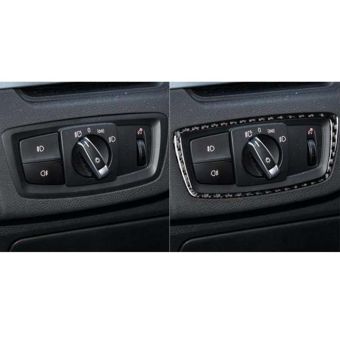 For BMW X1 F48/X2 F39 Dark Light Control Sticker(Black)