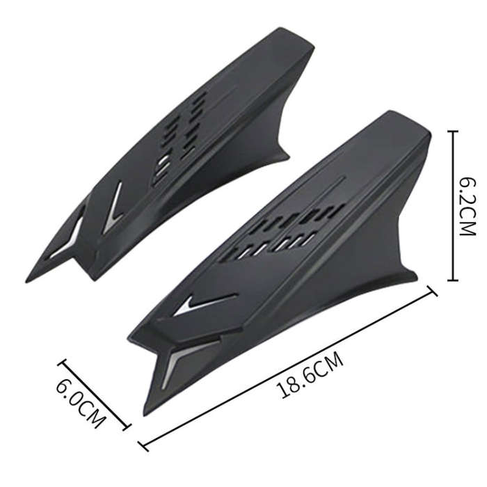 1 Pair Motorcycle Helmet  Horns Plastic Paste Decoration(White)