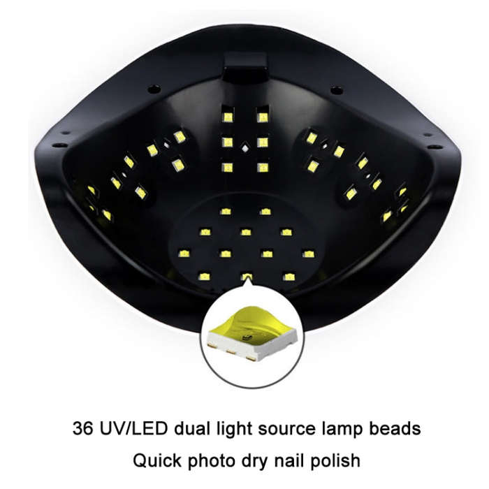 BLUEQUE 168W LED Nail Art Phototherapy Baking Lamp(EU Plug)