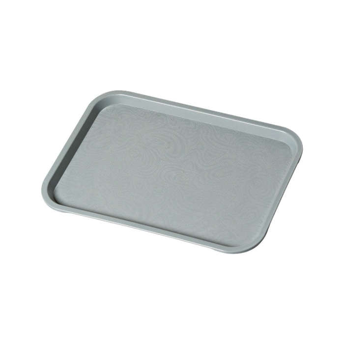 Plastic Household Fruit Tray Afternoon Tea Cake Tray, Size: 35x25x2 cm(Gray)