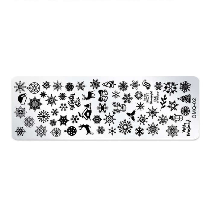 5 PCS Nail Art Print Template Nail Art Tools(OMQ-02)