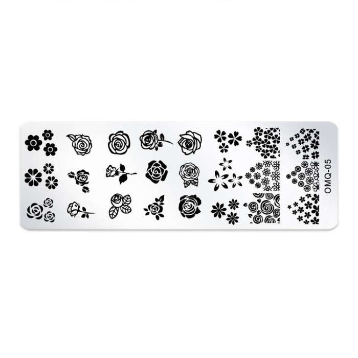 5 PCS Nail Art Print Template Nail Art Tools(OMQ-05)