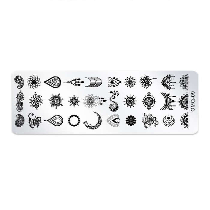 5 PCS Nail Art Print Template Nail Art Tools(OMQ-09)
