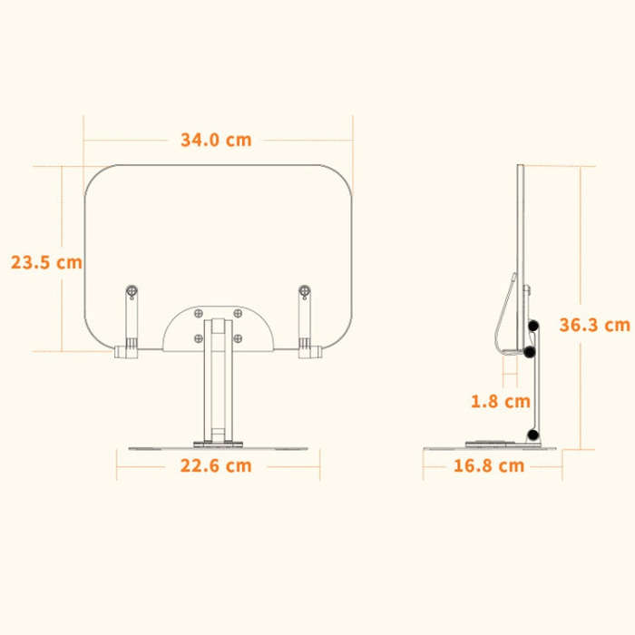 R04 Reading Bookshelf Desktop 360-degree Rotation Multi-function Liftable Tablet Bracket