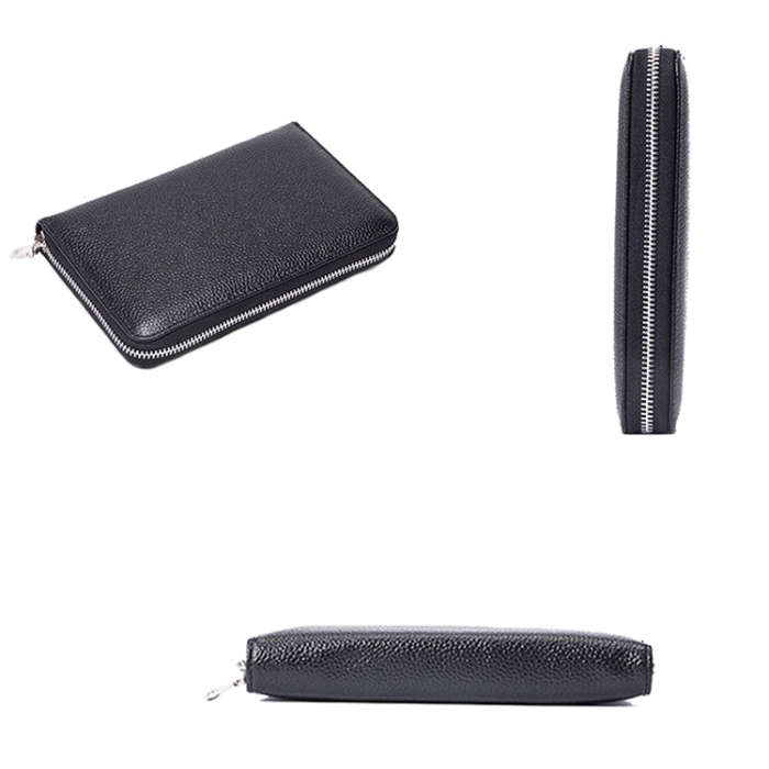 1659 RFID Anti-magnetic Anti-theft Passport Bag Document Bag Wallet(Lotus)