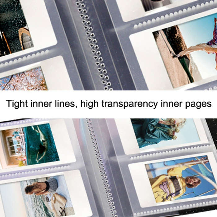 CAIUL 3 InchJelly Album Business Card Holder for Instax Mini11 / 9 / 8 / 8+(White)