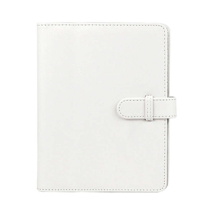 3 Inch PU Leather Retro Photo Album Photo Storage Commemorative Book(White)