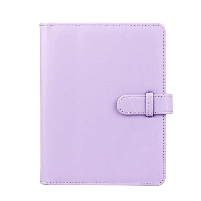3 Inch PU Leather Retro Photo Album Photo Storage Commemorative Book(Purple)