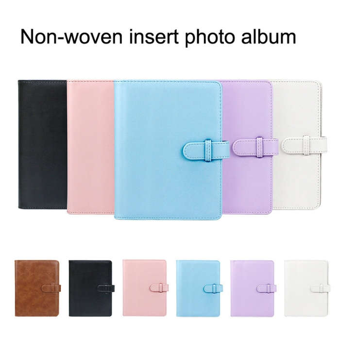 3 Inch PU Leather Retro Photo Album Photo Storage Commemorative Book(Black)