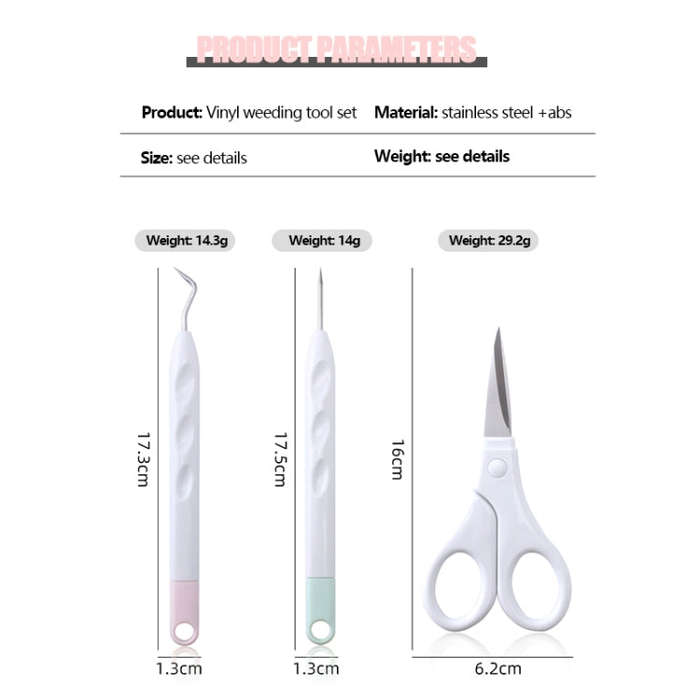 5 In 1+Cutting Pad Vinyl Weeding Tool Set DIY Silhouette Embossed Engraving Tool