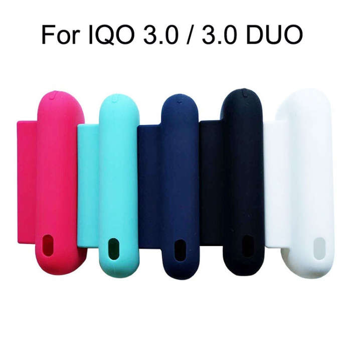 Cigarette Case Storage Silicone Protective Cover For IQO 3.0 / 3.0 DUO(Wild Black)