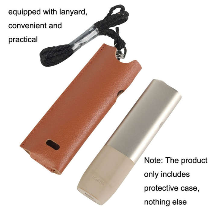Electronic Cigarette Leather Protective Case For IQO ILUMA ONE, Style: Lychee Pattern (Brown)