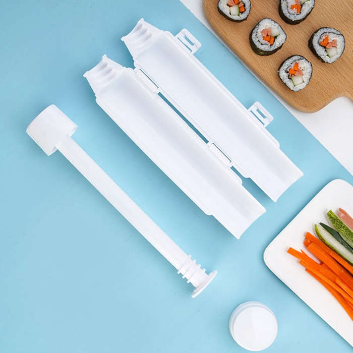 Home Circular Barrel Sushi Model DIY Sushi Tool(White)