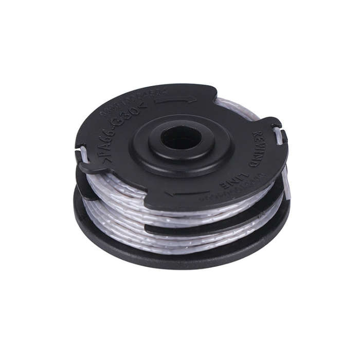 Lawnmower Nylon Double Layer Mowing Line Playing Rope Spool Replaces Greenworks(Black)
