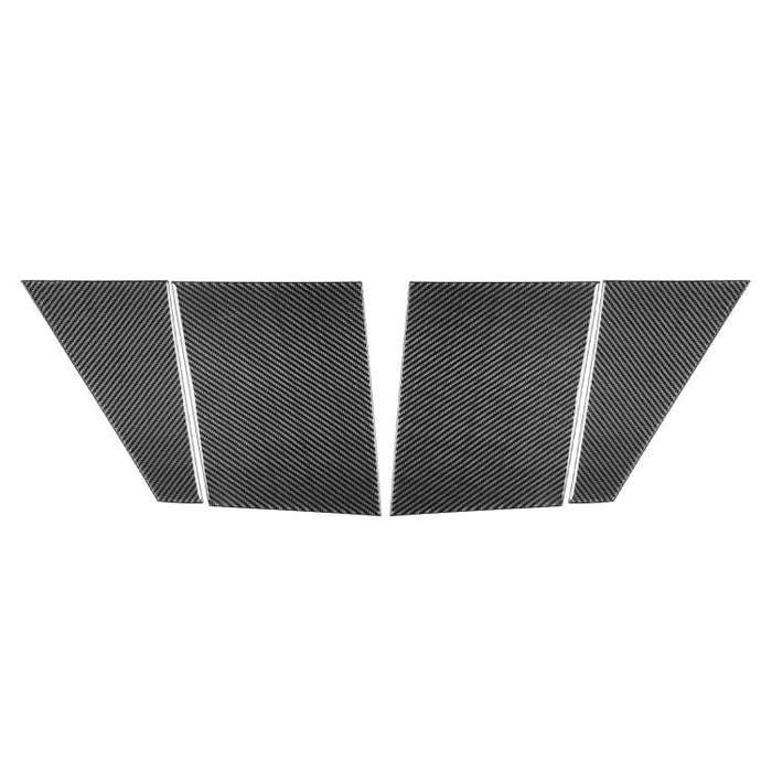 For Chevrolet Corvette C8 4pcs /Set Roof Camera Both Sides Stickers(Black)