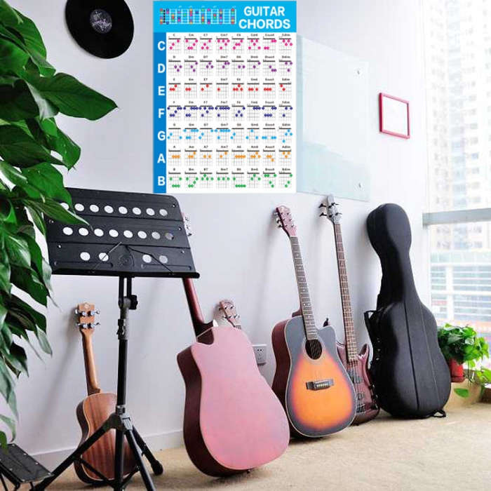 G625 Paper Chord Score Guitar Chord Fingering Exercise Chart(Small)