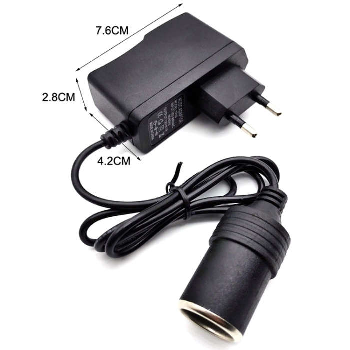 2PCS 220V To 12V Power Converter Car Power Adapter US Plug