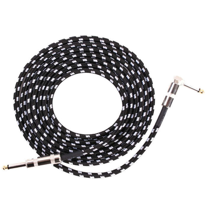 Guitar Connection Wire Folk Bass Performance Noise Reduction Elbow Audio Guitar Wire, Size: 3m(Bl...