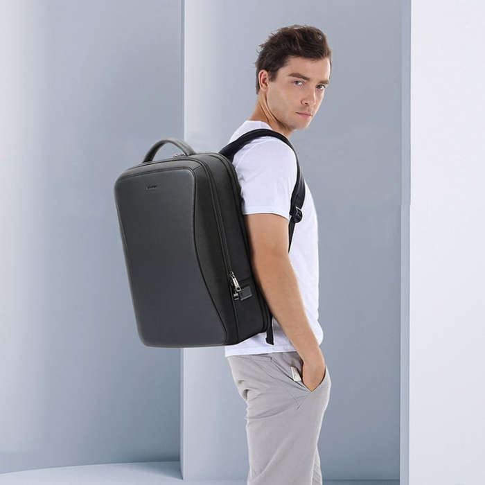 Bopai 61-120891 Multifunctional Anti-theft Laptop Business Backpack with USB Charging Hole(Black)