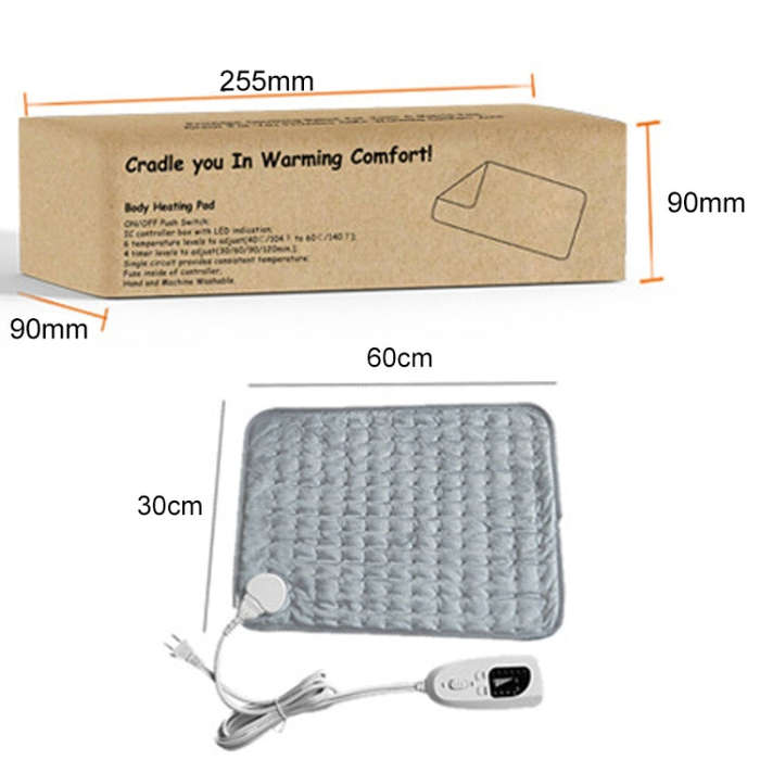 Home Physiotherapy Heating Pad Electric Heating Blanket, Size: 60x30cm, Plug Type: US Plug(Dark G...