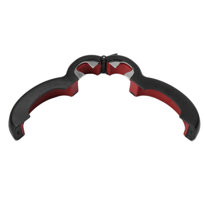 6 In 1 Simple Can Opener Multifunctional Plastic Bottle Opener(Black Red)