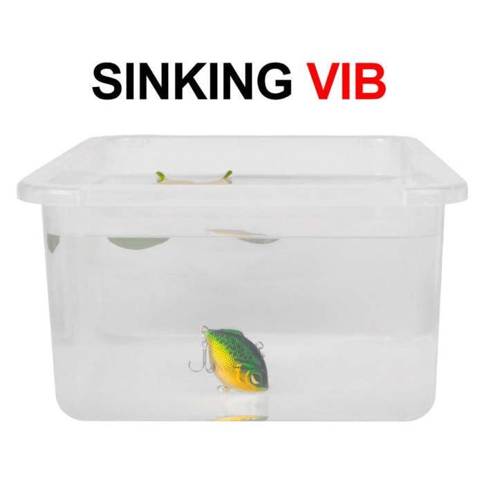 3 PCS PROBEROS DW1044 4.5cm/8.5g Lure Fake Bait Iconic Plastic VIB Hard Bait(G)