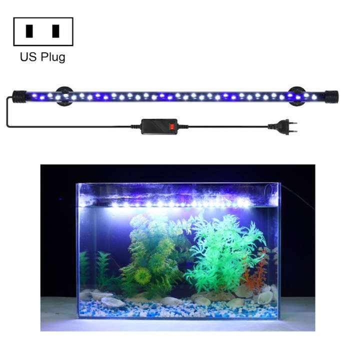 Q60BW  Blue+White Light 90-260V Aquarium Diving Light LED Fish Tank Light(US Plug)