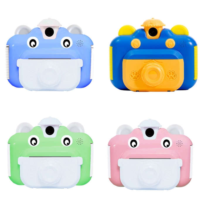 KX01-1 Smart Photo and Video Color Digital Kids Camera without Memory Card(Green+White)