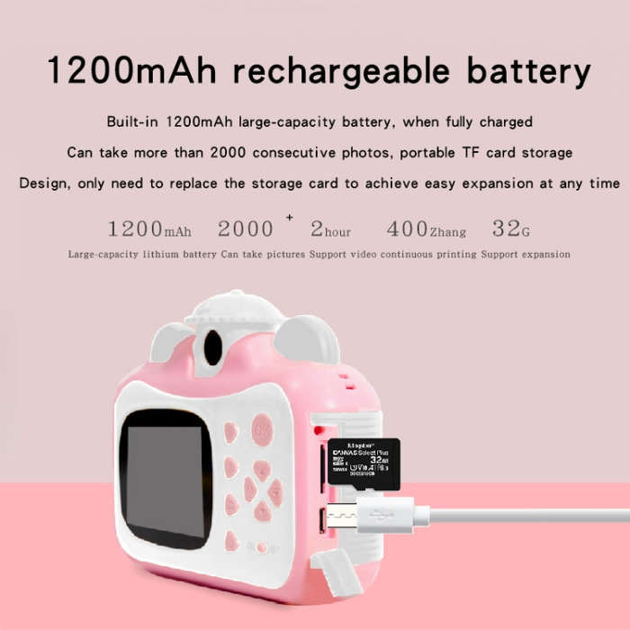 KX01-1 Smart Photo and Video Color Digital Kids Camera without Memory Card(Blue+White)