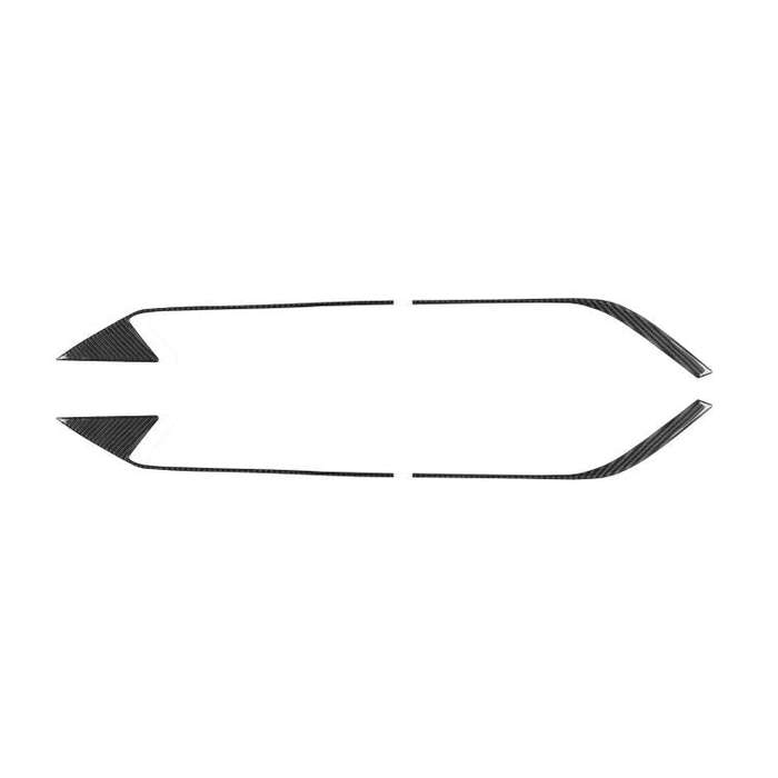 For Chevrolet Corvette C8 4pcs /Set Roof Engine Vent Sticker(Black)