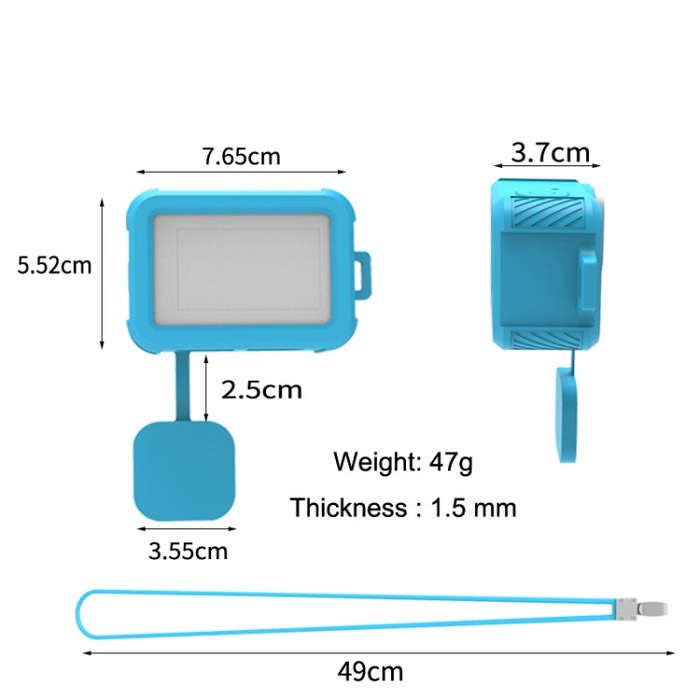 For GoPro HERO10 Black / HERO9 Black Liquid Silicone Case(Sky Blue)