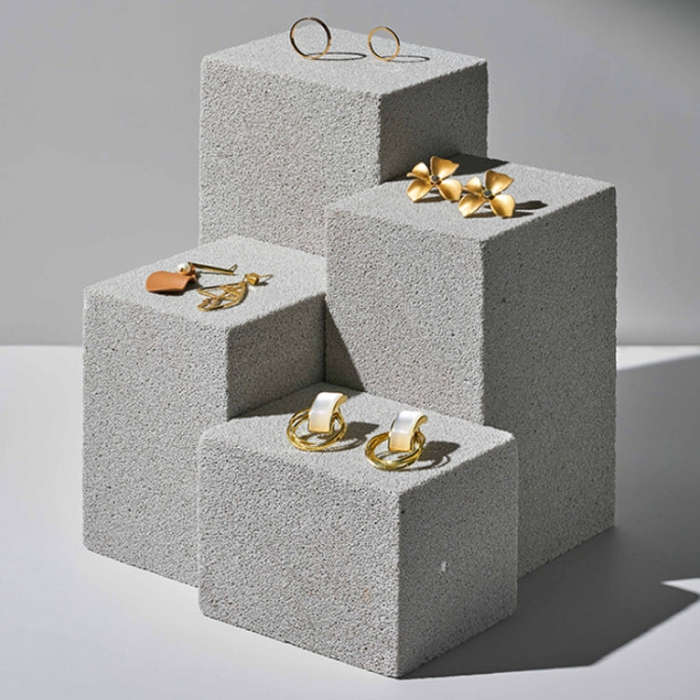Jewelry Still Life Ornaments Geometry Photography Props, Size: Square 10x10x3.5 cm