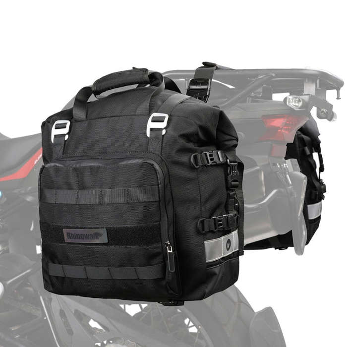 Rhinowalk MT2040 20L Large Capacity Waterproof Quick Release Motorcycle Side Bag(Black)