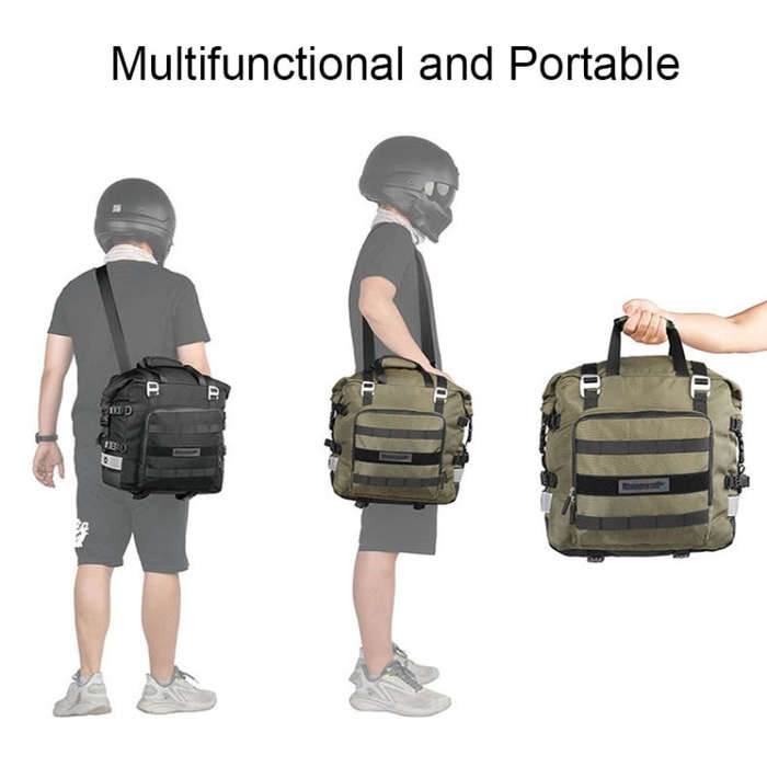 Rhinowalk MT2040 20L Large Capacity Waterproof Quick Release Motorcycle Side Bag(Black)