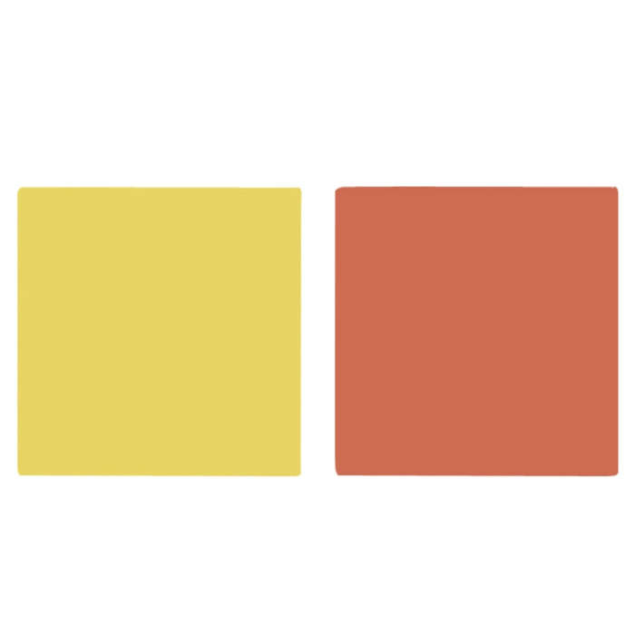 40x40CM Double-sided Photography Background Board Food Photo Props(Agate Yellow / Vermilion)