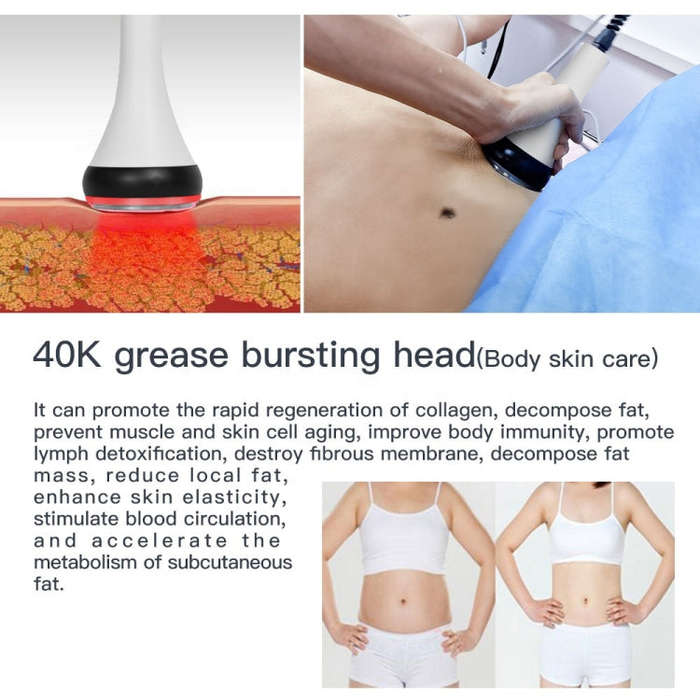 Beemyi 3 In 1 40K Ultrasonic Cavitation Body Slimming Machine RF Beauty Device UK Plug
