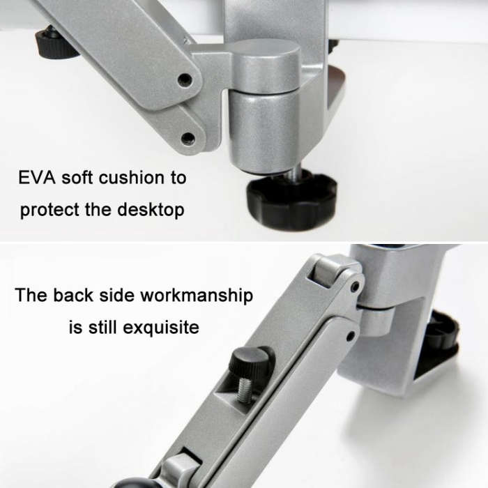 Aluminum Alloy Computer Desk Wrist Brace Arm Bracket, Color: Liftable Gray