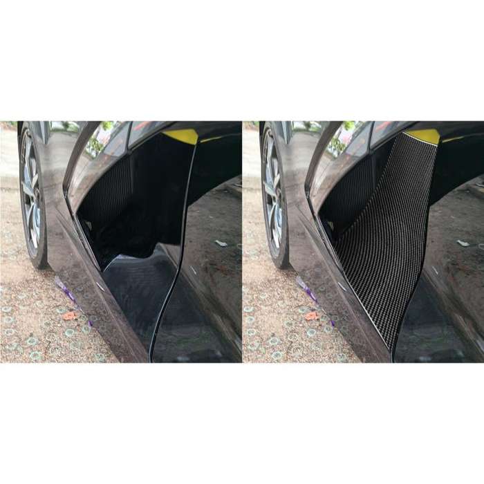 For Chevrolet Corvette C8 2pcs /Set Body Exhaust Port Sticker(Black)