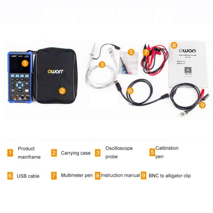 OWON VC101A (3 3/4) Oscilloscope Signal Source Multifunctional All-in-one Multimeter HDS272 With ...