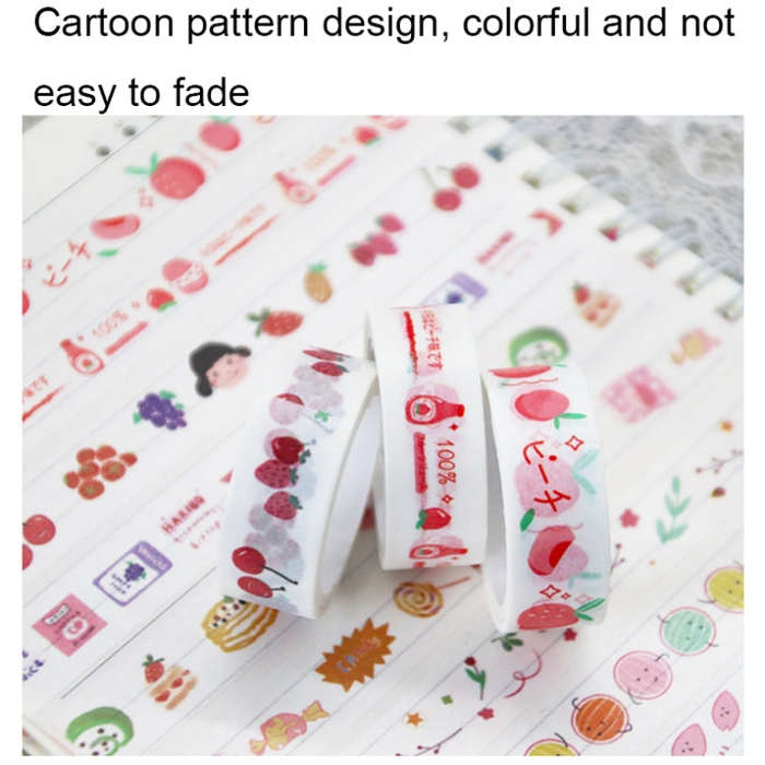 60Rolls/Box 42001 Cartoon Pattern Hand Account Tape Set Diary Handbook DIY Washi Material