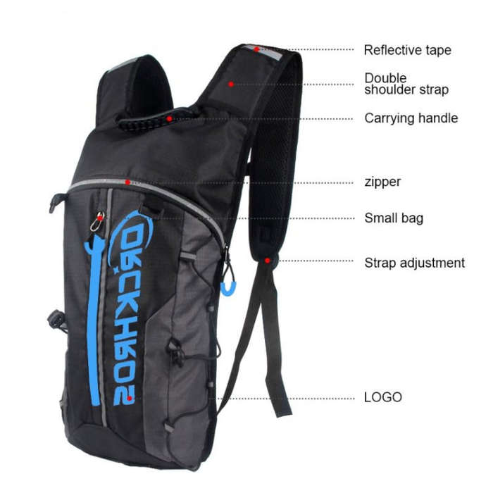 DRCKHROS DH115 Outdoor Running Sports Cycling Water Bag Backpack, Color: Black+Water Bag