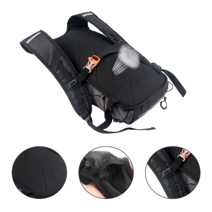 DRCKHROS DH115 Outdoor Running Sports Cycling Water Bag Backpack, Color: Black+Water Bag