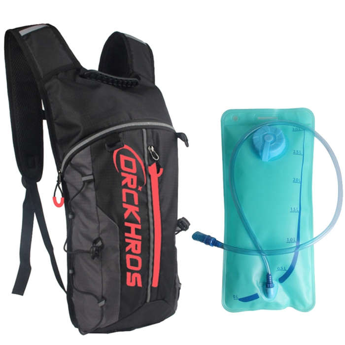 DRCKHROS DH115 Outdoor Running Sports Cycling Water Bag Backpack, Color: Black Red+Water Bag